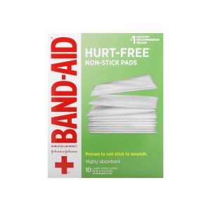 band-aid-Hurt-Free-Non-Stick-Pads-Small-3-8cm-x-5cm-10ct