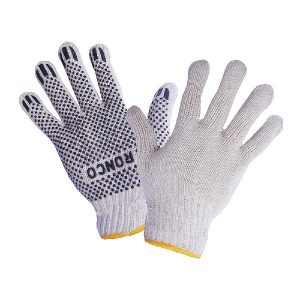 ronco-poly-cotton-String-knit-glove-With-PVC-Dots-Medium-222M-12pairs