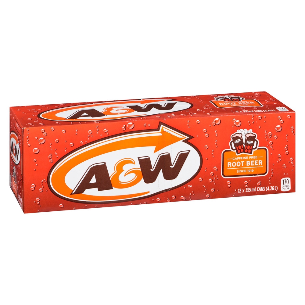 A W Root Beer 12x355ml CHEF S DEPOT   A W Root Beer 12x355 1 