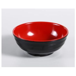 myland-9inch-Melamine-Black-red-noodle-bowl