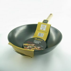 PIC-7752-CK-32cm-Stir-Fry-Iron-King-Wok-Round-Bottom