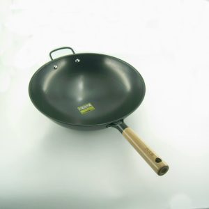 PIC-7771-CK-34cm-Stir-Fry-Iron-King-Wok-Round-Bottom