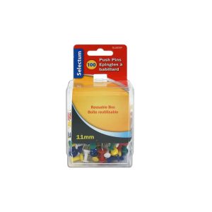 Selectum-Push-Pins-Asst-100pc